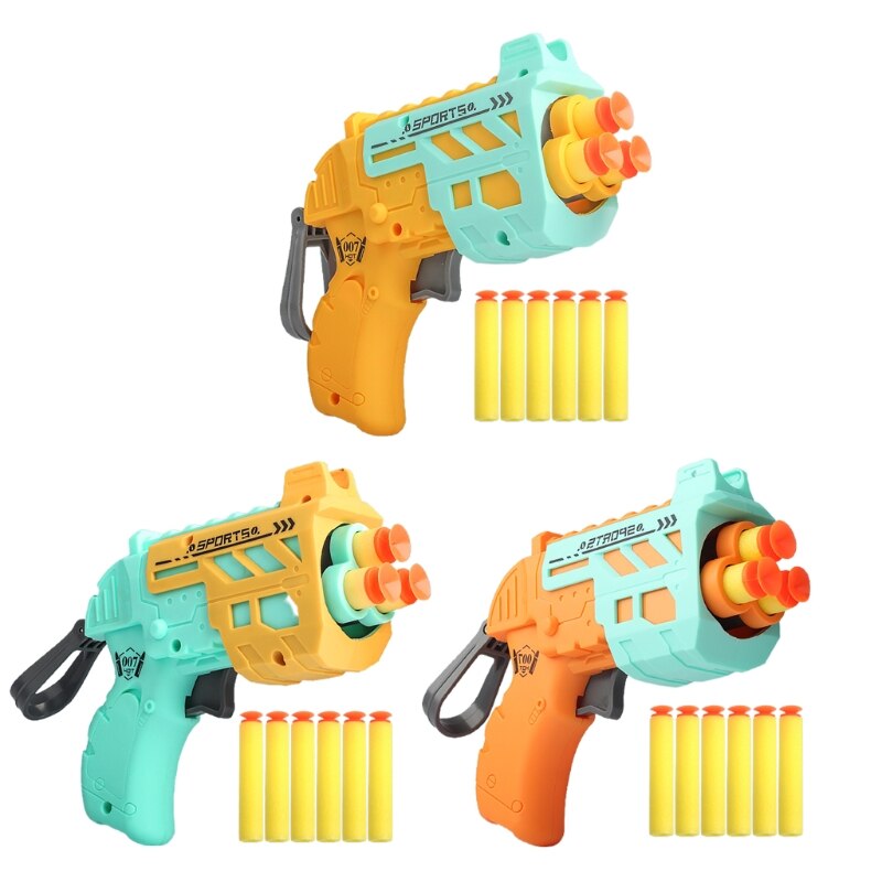 Foam Blaster Battle Game Space Guns Melee GameManual Trigger Rotate Head Safety Outdoor Play Supplies Boys Favors